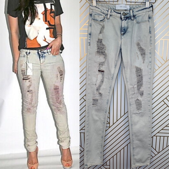 IRO Denim - IRO Jeans Jarrod Skinny Jean Terry Base Distressed